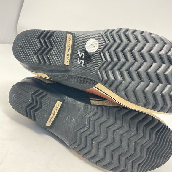 Sorel Tall Quilted Lace Up Top Rubber Bottom Winter Snow Water Boots sz. 8 - Picture 2 of 8